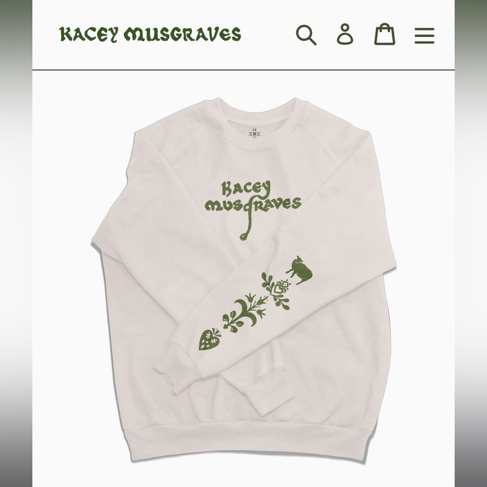 Kacey Musgraves My Saturn Has Returned Crewneck Sweatshirt sz XL